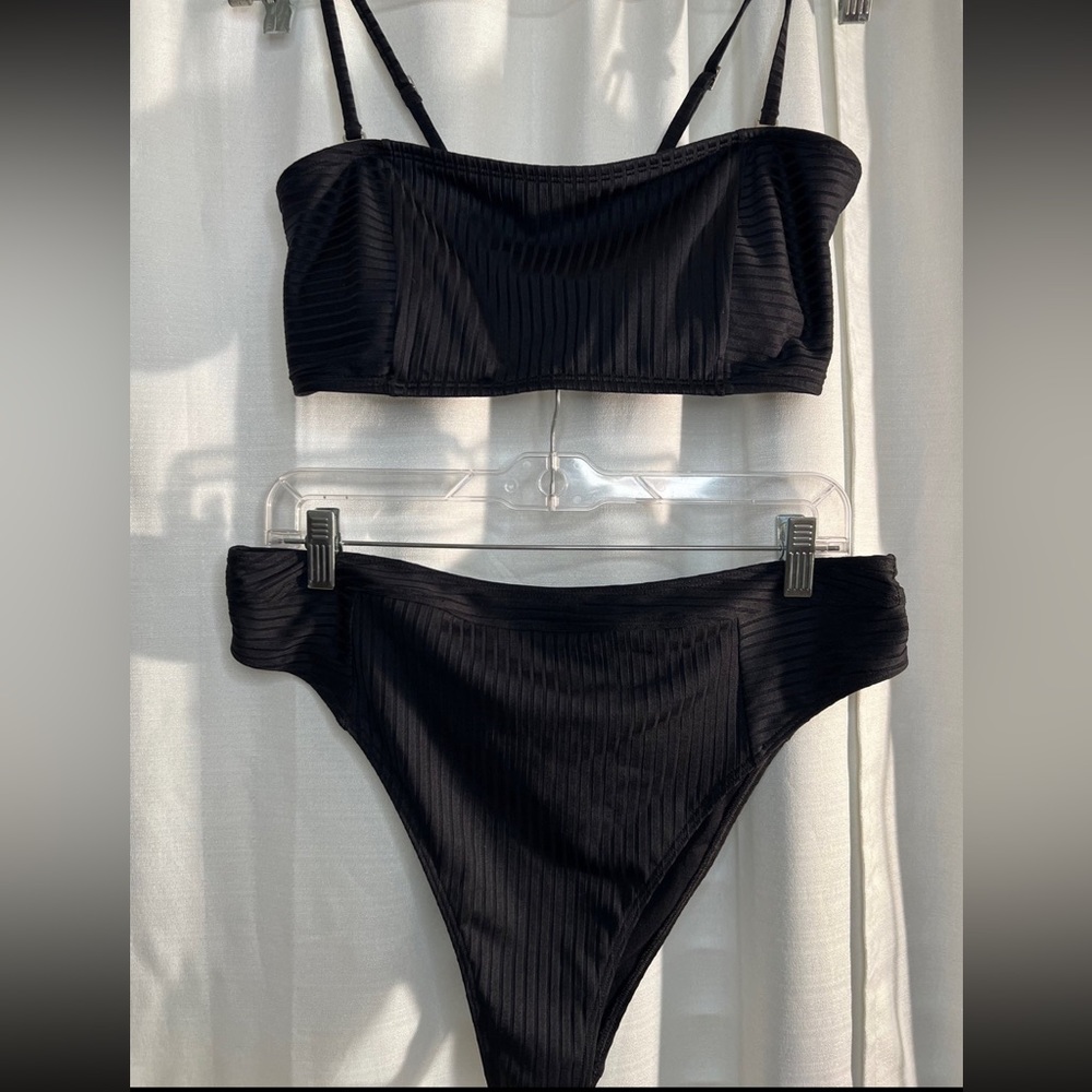 Abercrombie 2pc black bathing suit set